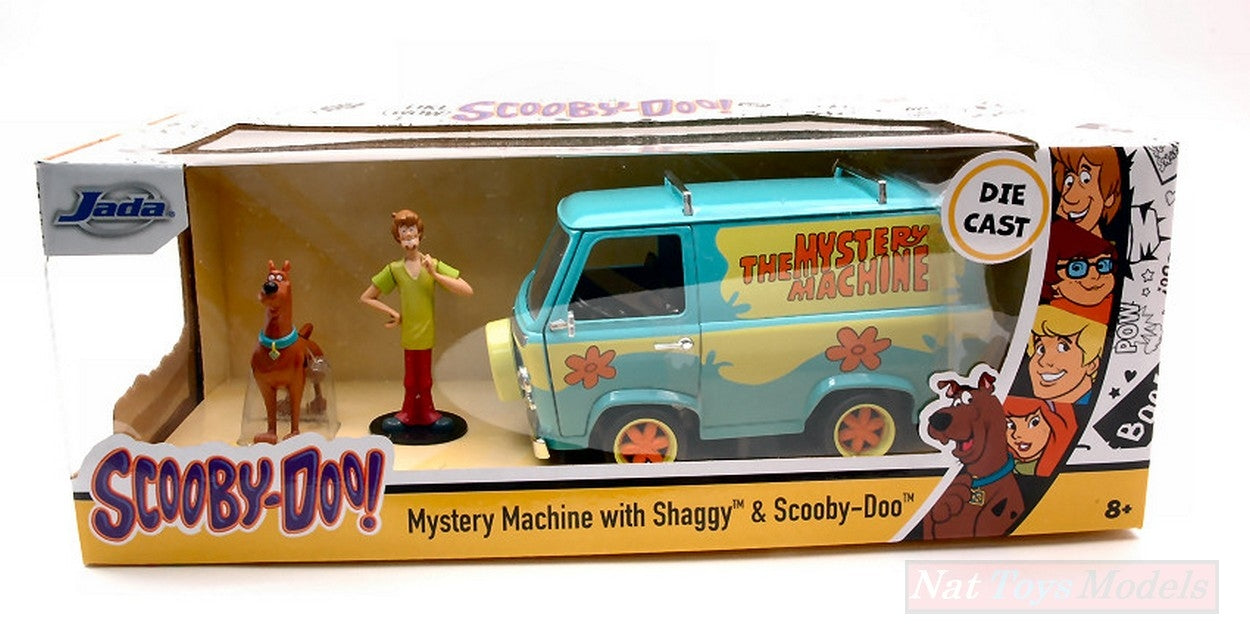 SCALE MODEL COMPATIBLE WITH SCOOBY DOO MYSTERY MACHINE WITH SAGGY &amp; SCOOBY DOO 1:24 JADA TOYS JADA31720