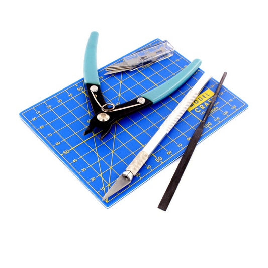 COULEURS DE MODÉLISATION ENSEMBLE DE CUTTER/CUTTER/LIME AVEC/MAT MODEL CRAFT S-PTK1009