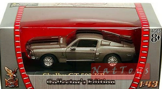 modellino editoria Shelby GT 500-KR 1965 Silver Road Signature 1:43