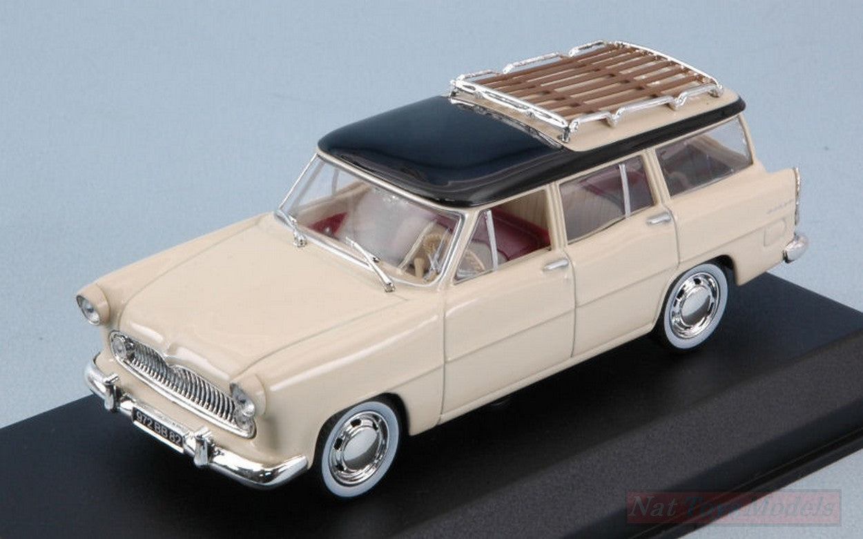 SCALE MODEL COMPATIBLE WITH SIMCA VEDETTE MARLY 1957 PAILLE YELLOW &amp; BLACK 1:43 NOREV NV574055