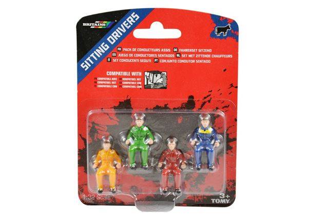 MODELLINO IN SCALA COMPATIBILE CON SITTING DRIVERS TRATTORISTI Pz.3 1:32 BRITAINS LC43203