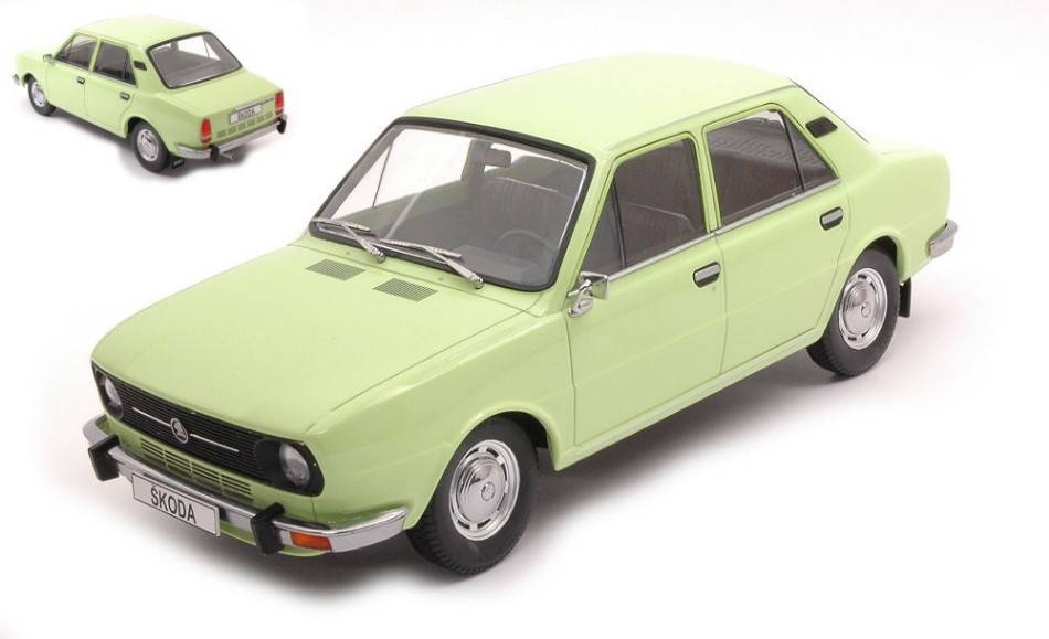 MODELE REDUIT COMPATIBLE AVEC SKODA 105L 1976 VERT CLAIR 1:18 TRIPLE 9 T9-1800272
