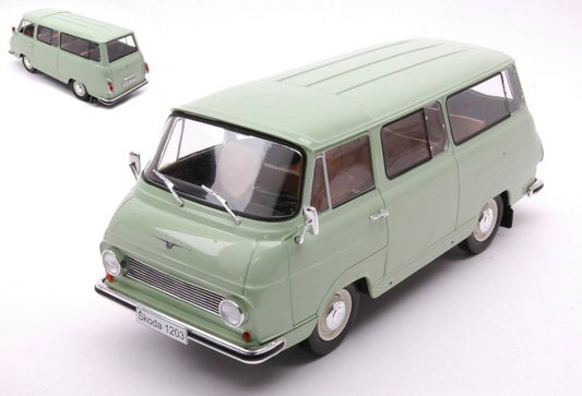 SCALE MODEL COMPATIBLE WITH SKODA 1203 1968 LIGHT GREEN 1:24 WHITEBOX WB124176