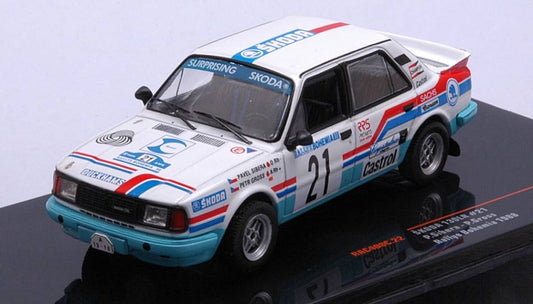 MODÈLE RÉDUIT COMPATIBLE AVEC SKODA 130 L N.21 RALLYE DE BOHÈME 1988
 SIBERA/BRUT 1:43 IXO MODÈLE RAC408C.22