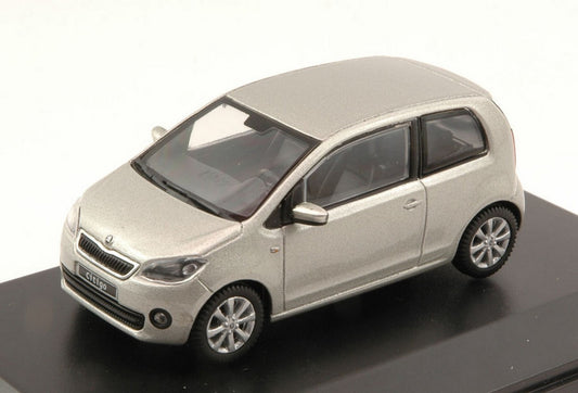 MODELLINO IN SCALA COMPATIBILE CON SKODA CITIGO 3 DOORS 2011 SILVER LEAF METALLIC 1:43 ABREX AB021AC