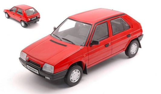 SCALE MODEL COMPATIBLE WITH SKODA FAVORIT RED 1:24 WHITEBOX WB124092