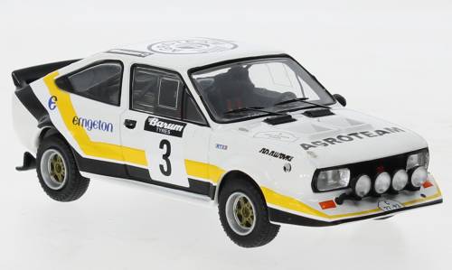 MODÈLE RÉDUIT COMPATIBLE AVEC SKODA MTX 160 N.3 RALLYE WM VALASSKAA ZIMA 1984 BLAHNA/SCHOVANEK 1:43 IXO MODEL RAC416A