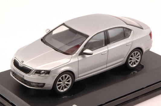 SCALE MODEL COMPATIBLE WITH SKODA OCTAVIA III 2013 SILVER BRILLANT METALLIC 1:43 ABREX AB026AB