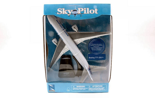 SCALE MODEL COMPATIBLE WITH SKYPILOT PASSENGERS PLANES BOEING 777-200 cm 26 1:240 SCALE NEW RAY NY20673B