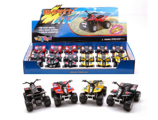 SCALE MODEL COMPATIBLE WITH SMART ATV ​​QUAD COL.ASS.cm 9 KINSMART KT89543