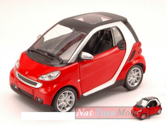 SCALE MODEL COMPATIBLE WITH SMART FORTWO II SERIES 2007 RED 1:24 NEW RAY NY71036R