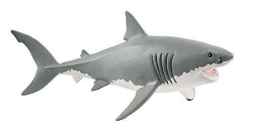 MODELLINO IN SCALA COMPATIBILE CON SQUALO BIANCO
 SCHLEICH SCH14809 DIE CAST