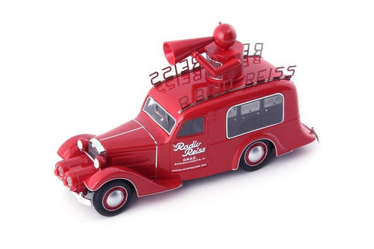 MODELLINO IN SCALA COMPATIBILE CON STEYR XX VERKAUFSWAGEN 1929 RED 1:43 AUTOCULT ATC08014