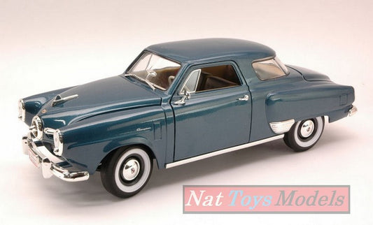 MODELLINO IN SCALA COMPATIBILE CON STUDEBAKER CHAMPION 1950 BLUE 1:18 LUCKY YM92478DB