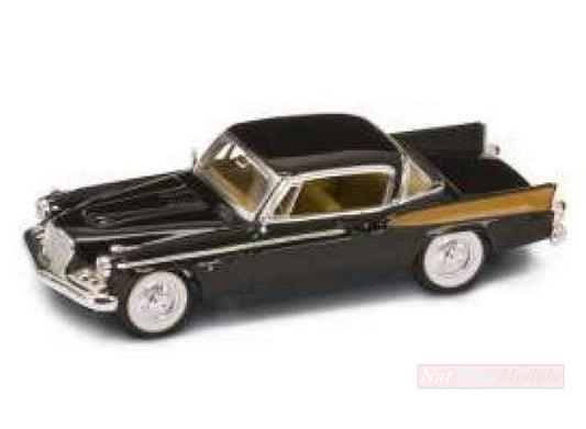 MODELE REDUIT COMPATIBLE AVEC STUDEBAKER GOLDEN HAWK 1958 NOIR 1:43 YAT MING YM94254BK