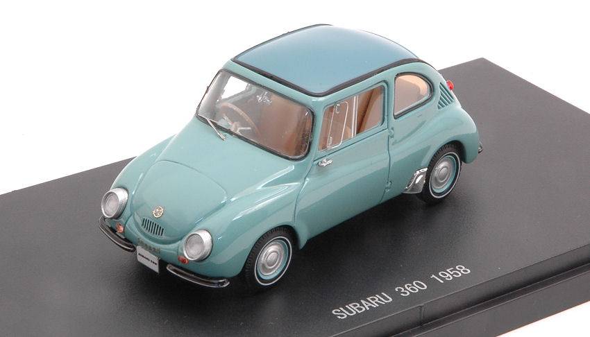 SCALE MODEL COMPATIBLE WITH SUBARU 360 1958 PASTEL BLUE 1:43 EBBRO EB45686