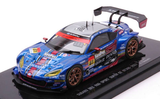 SCALE MODEL COMPATIBLE WITH SUBARU BRZ N.61 SUPER GT300 2021 T.IGUCHI-H.YAMAUCHI 1:43 EBBRO EB45803