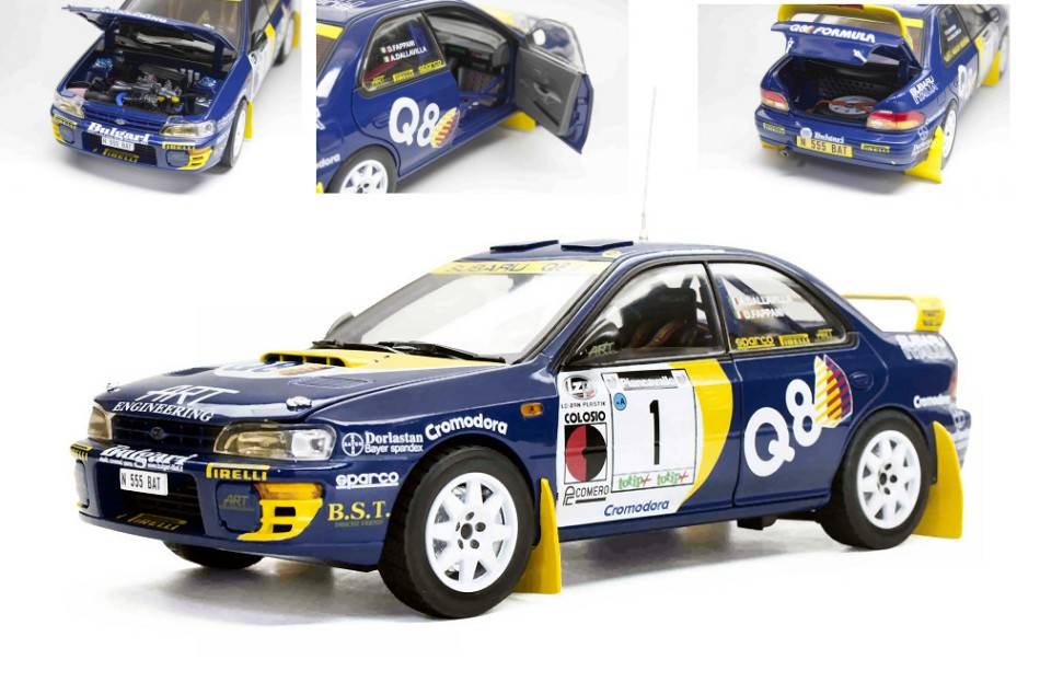SCALE MODEL COMPATIBLE WITH SUBARU IMPREZA 555 N.1 WINNER RALLY PIANCAVALLO 1998 DALLAVILLA-FAPPANI SUNSTAR SS5514