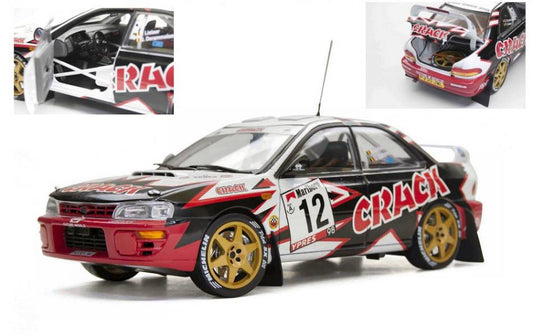 MODÈLE RÉDUIT COMPATIBLE AVEC SUBARU IMPREZA 555 N.12 WINNER RALLYE D'YPRES 1998 LITAER-DERAMMELAERE 1:18 SUNSTAR SS5515