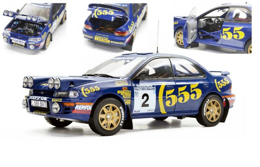 MODÈLE RÉDUIT COMPATIBLE AVEC SUBARU IMPREZA 555 N.2 WINNER NOUVELLE-ZÉLANDE 1994 C.MCRAE-D.RINGER 1:18 SUNSTAR SS5521