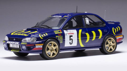 MODELLINO IN SCALA COMPATIBILE CON SUBARU IMPREZA 555 WRC N.5 RALLY TOUR DE CORSE 1995 SAINZ/MOYA 1:24
 IXO MODEL 24RAL028A