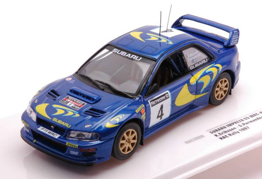 MODÈLE RÉDUIT COMPATIBLE AVEC SUBARU IMPREZA S5 WRC N.4 RAC RALLY 1997 25ème ANN.ERIKKSON/PARMANDER1:43 IXO MODEL RAC390B