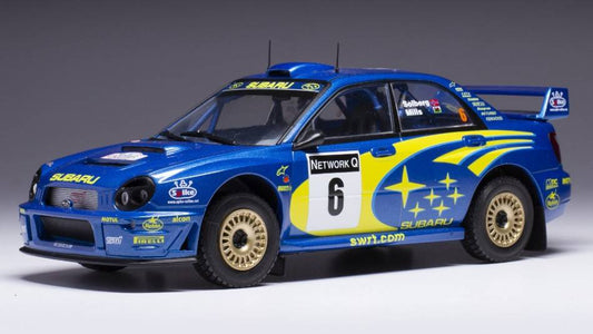 SCALE MODEL COMPATIBLE WITH SUBARU IMPREZA S7 WRC N.6 RALLY GREAT BRITAIN 2001 SOLBERG/MILLS 1:24
 IXO MODEL 24RAL026B