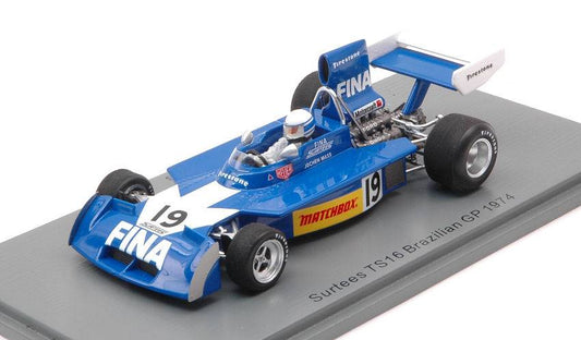 SCALE MODEL COMPATIBLE WITH SURTEES TS16 JOCHEN MASS 1974 N.19 BRAZILIAN GP 1:43 SPARK MODEL S9651