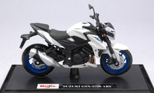 MODELE REDUIT COMPATIBLE AVEC SUZUKI GSX-750 ABS 1:18 MAISTO MI19133