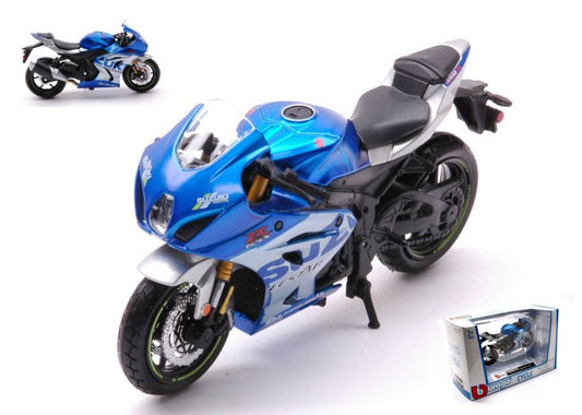 MODELE REDUIT COMPATIBLE AVEC SUZUKI GSX-R 1000 R 2021 BLEU 1:18 BURAGO BU51088