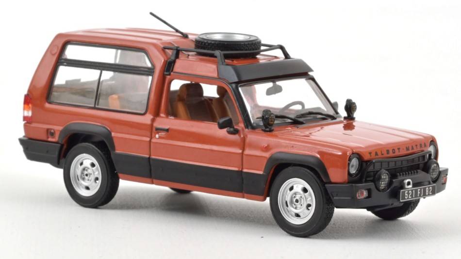 MODELLINO IN SCALA COMPATIBILE CON TALBOT MATRA RANCHO 1982 TERRE BATTUE OCHRE 1:43 NOREV NV574112