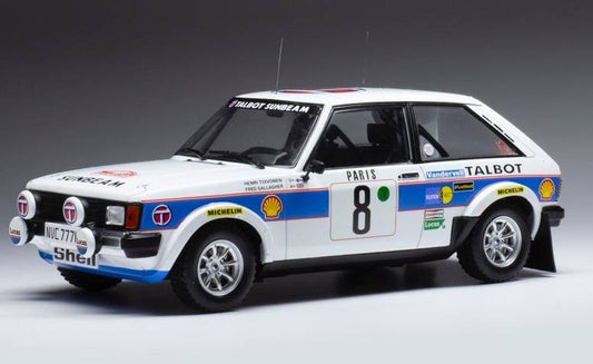 MODÈLE RÉDUIT COMPATIBLE AVEC TALBOT SUNBEAM LOTUS N.8 RALLYE 1981 TOIVONEN/GALLAGHER1:18
 MODÈLE IXO 18RMC095B.20