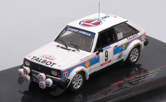MODELE REDUIT COMPATIBLE AVEC TALBOT SUNBEAM LOTUS N.9 TOUR DE CORSE 1981 TOIVONEN/GALLAGHER 1:43 IXO MODEL RAC370B