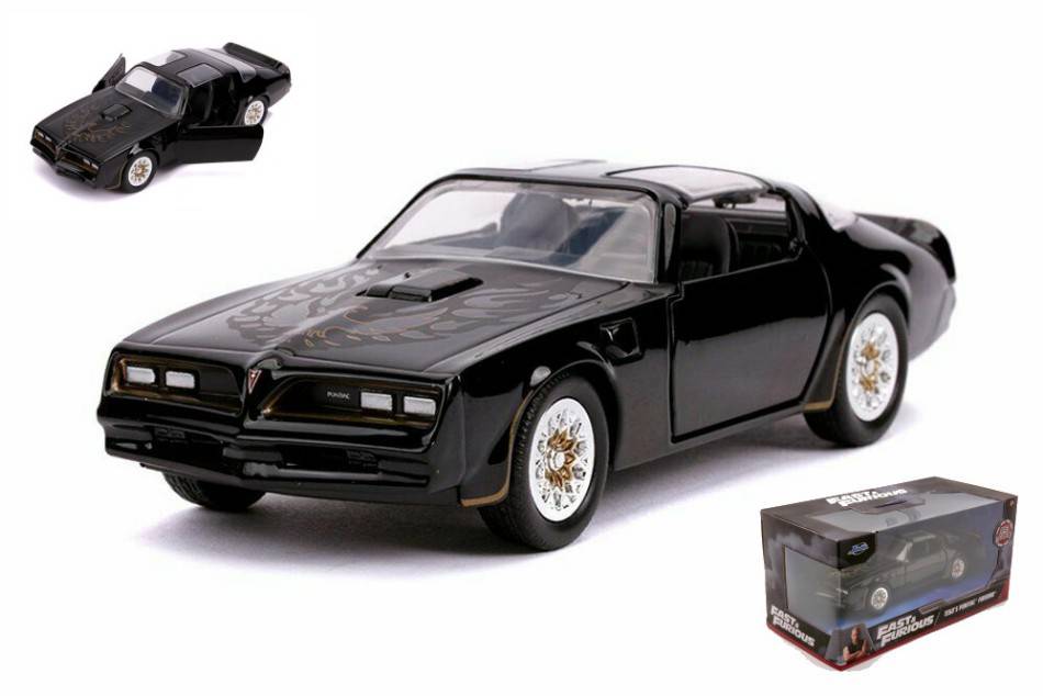 SCALE MODEL COMPATIBLE WITH TEGO'S PONTIAC FIREBIRD FAST &amp; FURIOUS BLACK 1:32 JADA TOYS JADA30763