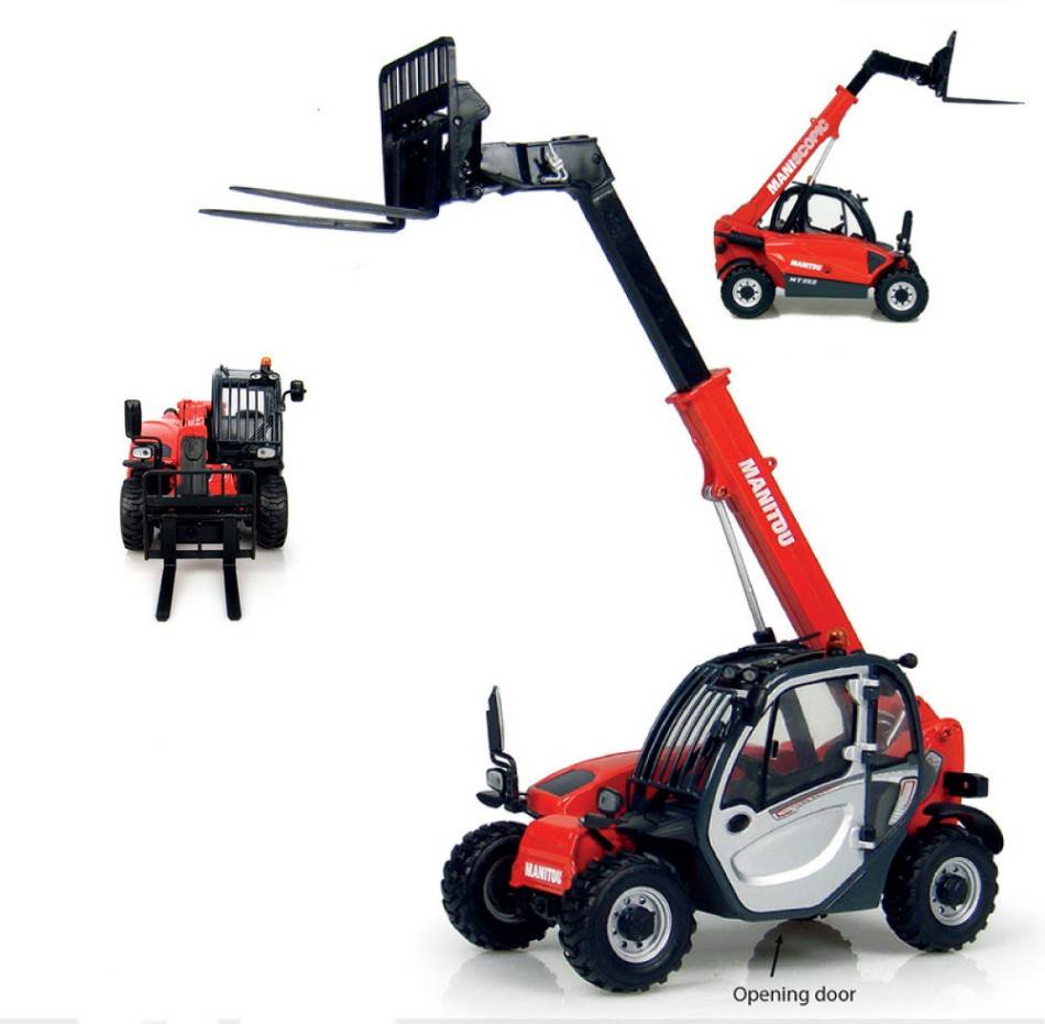 MODELLINO IN SCALA COMPATIBILE CON TELESCOPICO MANITOU MT 625 COMFORT WITH FORK 1:32 UNIVERSAL HOBBIES UH2924
