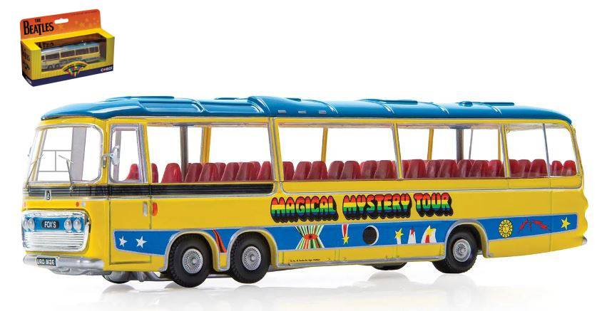 SCALE MODEL COMPATIBLE WITH THE BEATLES MAGICAL MYSTERY TOUR BUS NEW PACK DESIGN 1:76 CORGI CC42419