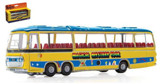 SCALE MODEL COMPATIBLE WITH THE BEATLES MAGICAL MYSTERY TOUR BUS NEW PACK DESIGN 1:76 CORGI CC42419