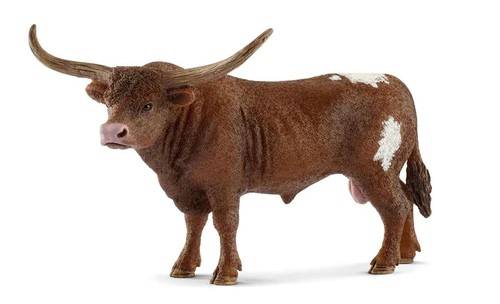 MODELLINO IN SCALA COMPATIBILE CON TORO TEXAS LONGHORN SCHLEICH  FIGURE 3D SCH13866 MODEL