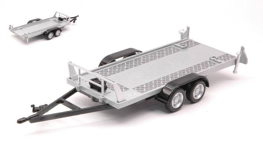 MODELLINO IN SCALA COMPATIBILE CON TOW CAR TRAILER TWO WHEELS 1:43 CARARAMA CA4-92210
