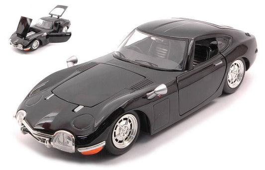 SCALE MODEL COMPATIBLE WITH TOYOTA 2000 GT BLACK 1:24 JADA TOYS JADA30447BK
