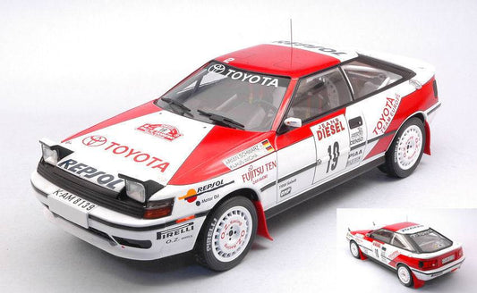 MODELE REDUIT COMPATIBLE AVEC TOYOTA CELICA GT-FOUR ST165 N.19 RALLY SAN REMO1990 SCHWARZ-WICHA 1:18 IXO MODEL 18RMC069C.20