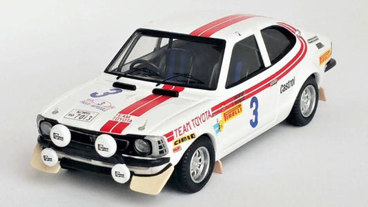 MODELE REDUIT COMPATIBLE AVEC TOYOTA COROLLA LEVIN N.3 ACROPOLIS RALLY 1975 WARMBOLD/DAVENPORT 1:43 TROFEU TFRRGR09