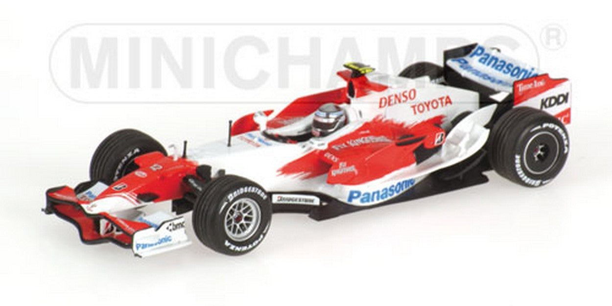 MODELLINO IN SCALA COMPATIBILE CON TOYOTA J.TRULLI 2007 1:43 MINICHAMPS PM400070012