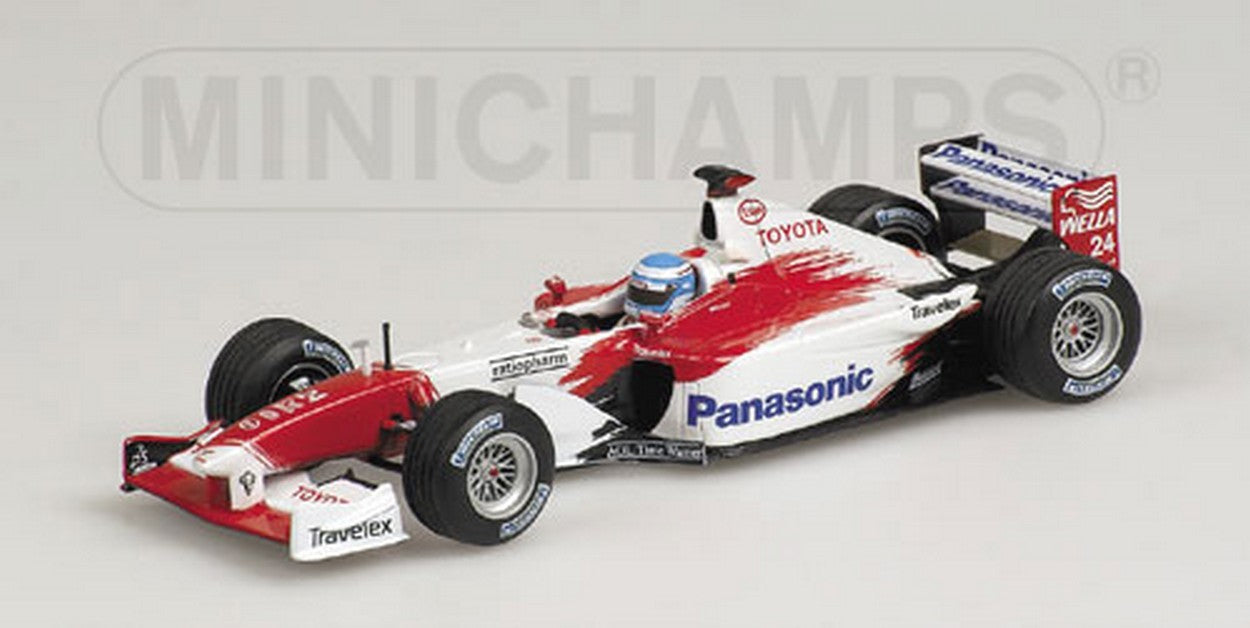 SCALE MODEL COMPATIBLE WITH TOYOTA PANASONIC M.SALO 02 1:43 MINICHAMPS PM400020024