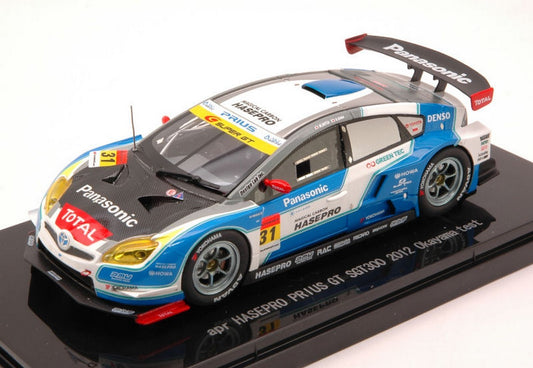 MODÈLE RÉDUIT COMPATIBLE AVEC TOYOTA PRIUS N.31 SUPER GT300 2012 OKAYAMA TEST 1:43 EBBRO EB44829