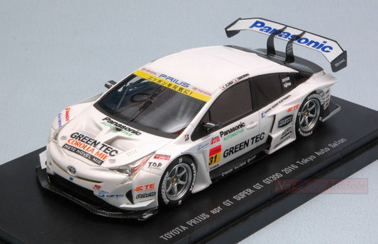 SCALE MODEL COMPATIBLE WITH TOYOTA PRIUS N.31 TOKYO AUTO SALON 2016 K.SAGA-Y.NAKAYAMA 1:43 EBBRO EB45412