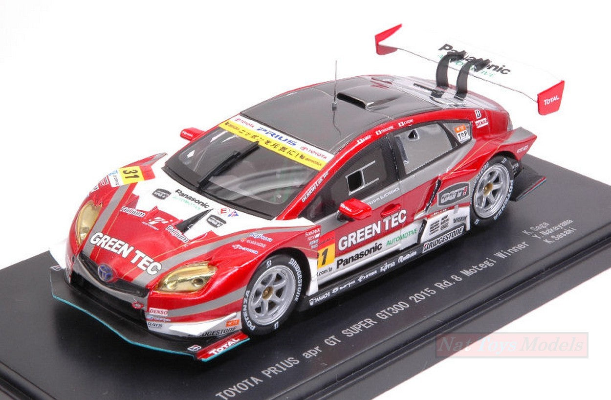 SCALE MODEL COMPATIBLE WITH TOYOTA PRIUS N.31 WINNER MOTEGI SUPER GT 300 2015 SAGA-SASAKI-NAKAY.1:43 EBBRO EB45369
