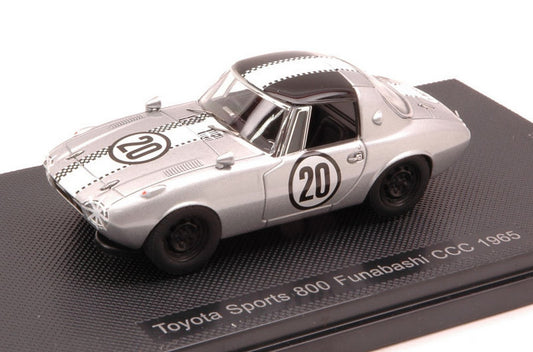 MODÈLE RÉDUIT COMPATIBLE AVEC TOYOTA SPORTS 800 FUNABASHI CCC N.20 1965 1:43 EBBRO EB44621