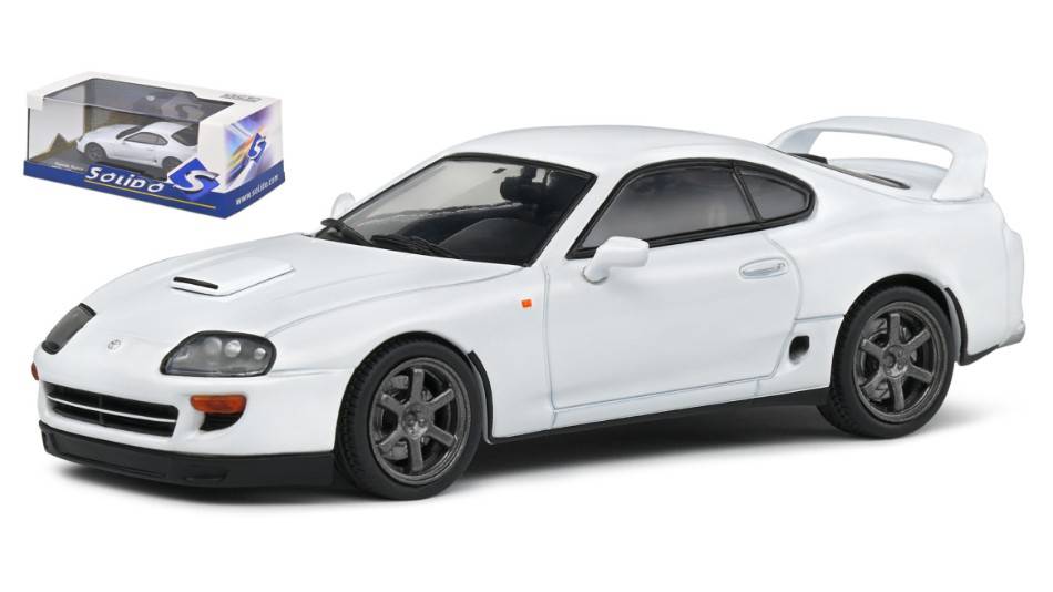SCALE MODEL COMPATIBLE WITH TOYOTA SUPRA MK.4 2001 WHITE 1:43 SOLID SL4314001