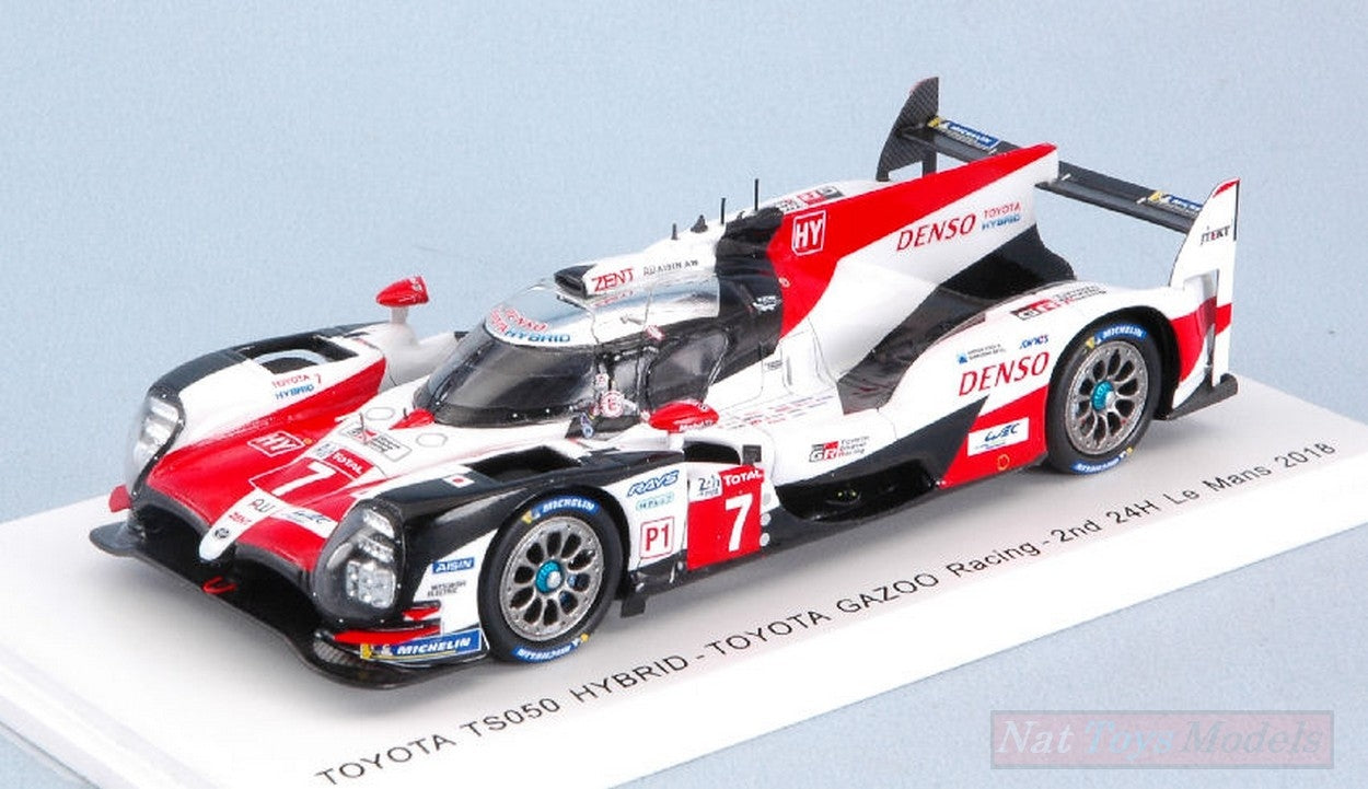 SCALE MODEL COMPATIBLE WITH TOYOTA TS050 HYBRID N.7 2nd LM 2018 M.CONWAY-K.KOBAYASHI-JMLOPEZ 1:43 SPARK MODEL S7006